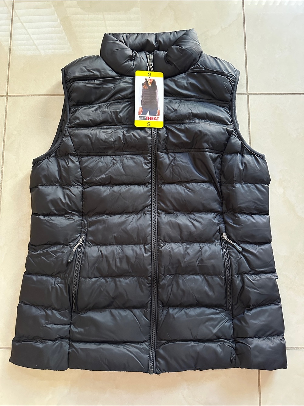 🆕 32 Degrees Black Quilted Packable Puffer Vest